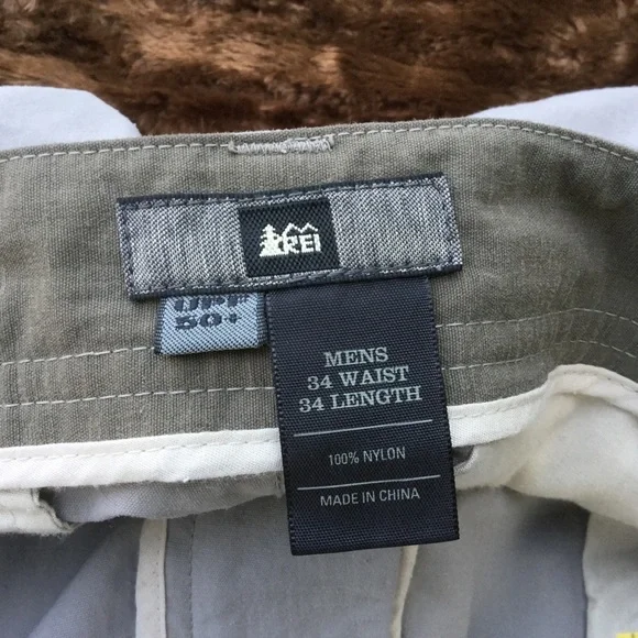 REI Mens Cargo Outdoor Pants with Sun Protection - Picture 7 of 8